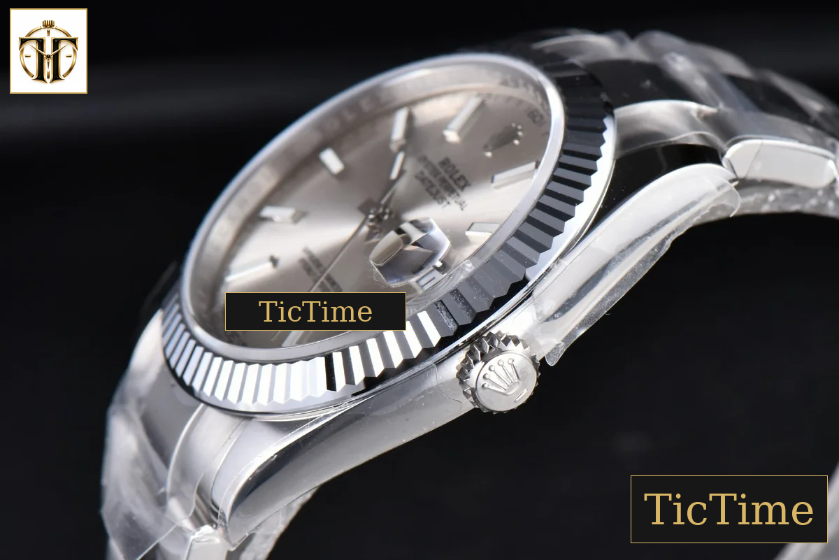 DateJust Fluted Bezel 126334 41mm VSF Silver Dial Oyster Bracelet VS3235 — foto 29