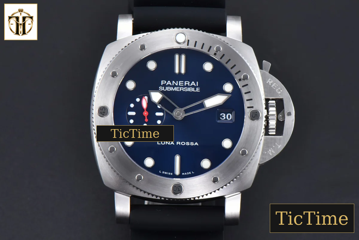 Submersible Quaranta PAM1391 44mm TTF Blue Dial Rubber Strap P9010 — foto 2