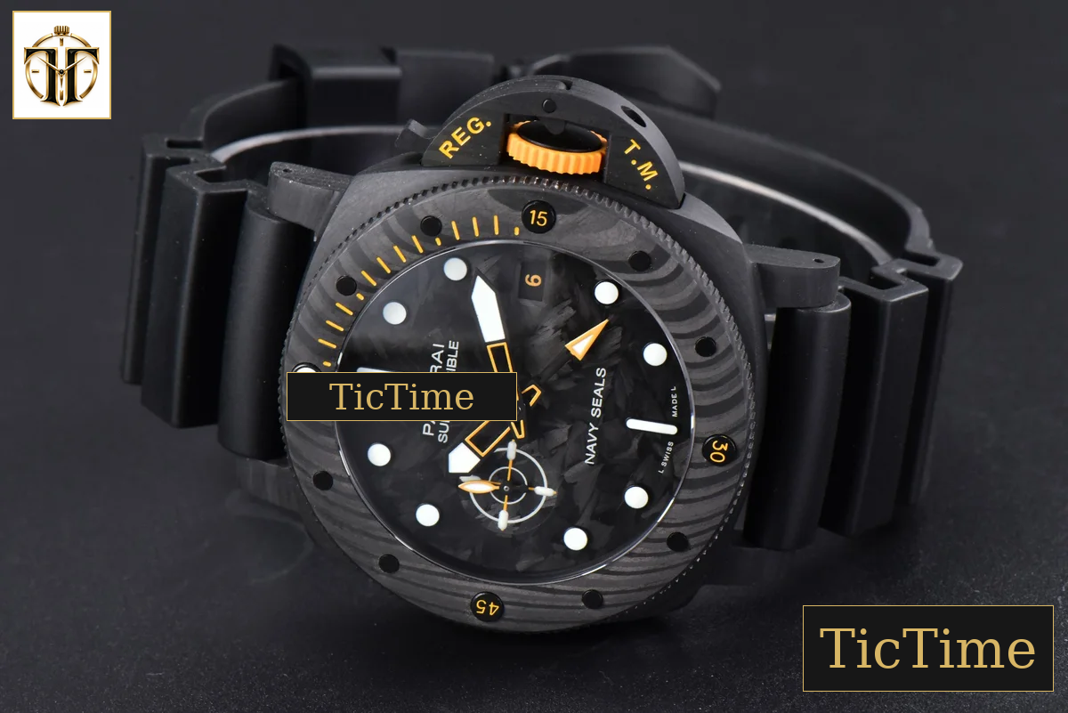 Submersible GMT Carbotech PAM 1324 44mm VSF Black Dial Rubber Strap P900 — foto 14
