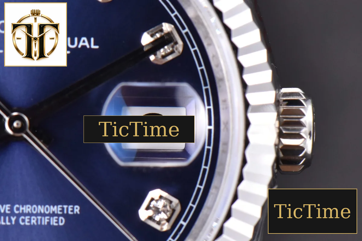 DateJust 36mm GMF SS Blue Dial Diamond Marker Jubilee Bracelet VR3235 — foto 17