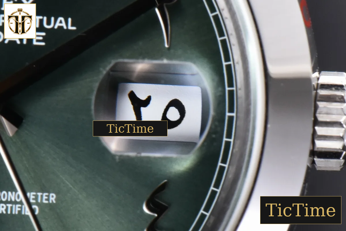 DayDate 904L Smooth Oliva 40mm GMF Green Arabic Dial President Bracelet A2836 — foto 11