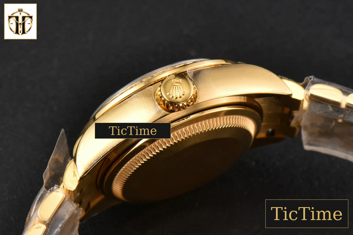 DateJust Ladies 28mm WF YG Diamond Gold Dial Diamond Marker Jubilee Bracelet A2236 — foto 17