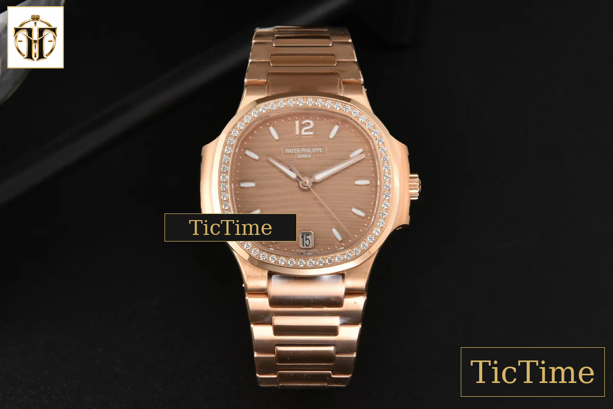 Nautilus Ladies 7118 35mm 3KF RG Diamond RG Dial RG Bracelet 324CS — foto 3