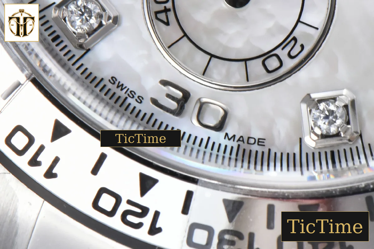 Daytona 116509 40mm Clean Factory SS MOP Dial Diamond Marker SS Bracelet A4130 — foto 10