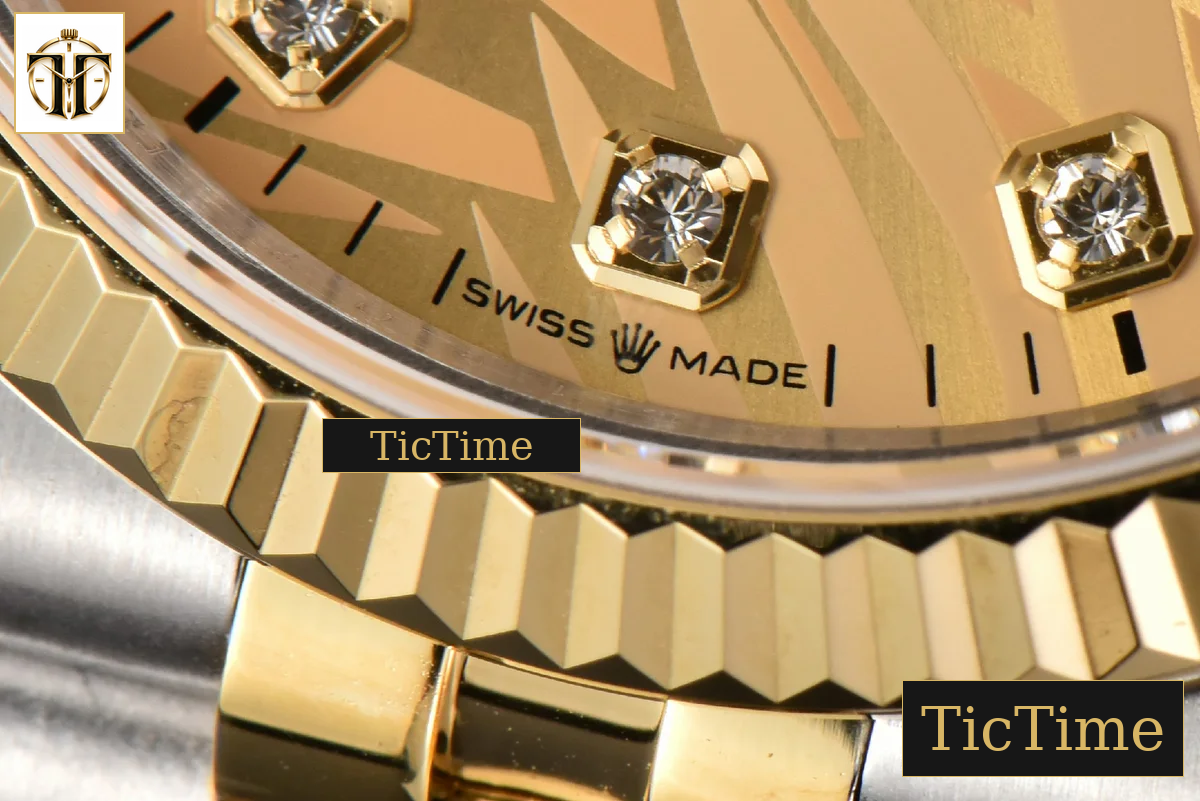 DateJust 36mm BPF YG/SS Fluted YG Plam Dial Diamond Marker Jubilee Bracelet 3235 — foto 8