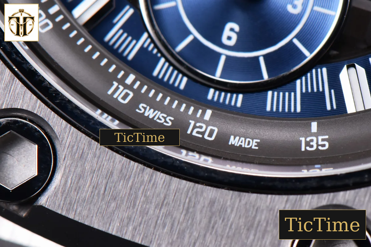 Royal Oak Offshore 26568PM 44mm JF Blue Dial Blue Rubber Strap A3126 — foto 9