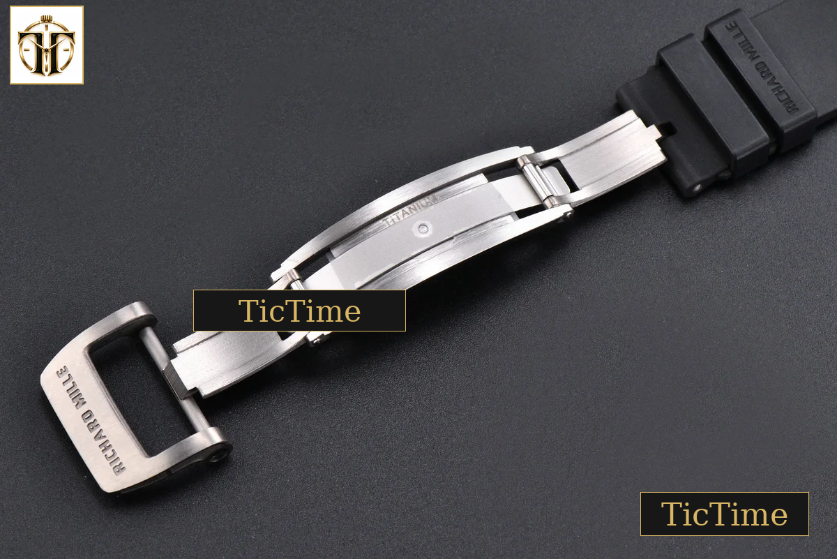 RM055 42.7mm APSF Ceramic Black Bezel Black Skeleton Dial Black Crown Black Rubber Strap RMUL2 — foto 28