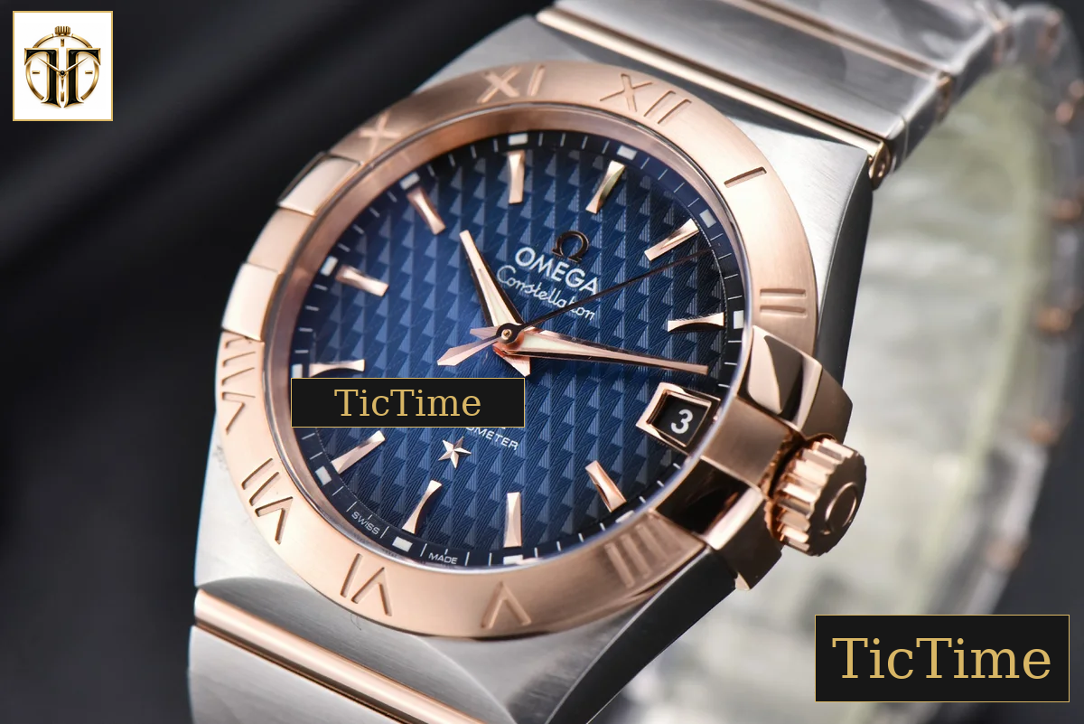 Constellation 38mm VSF RG/SS Blue Textured Dial RG/SS Bracelet A8500 — foto 5