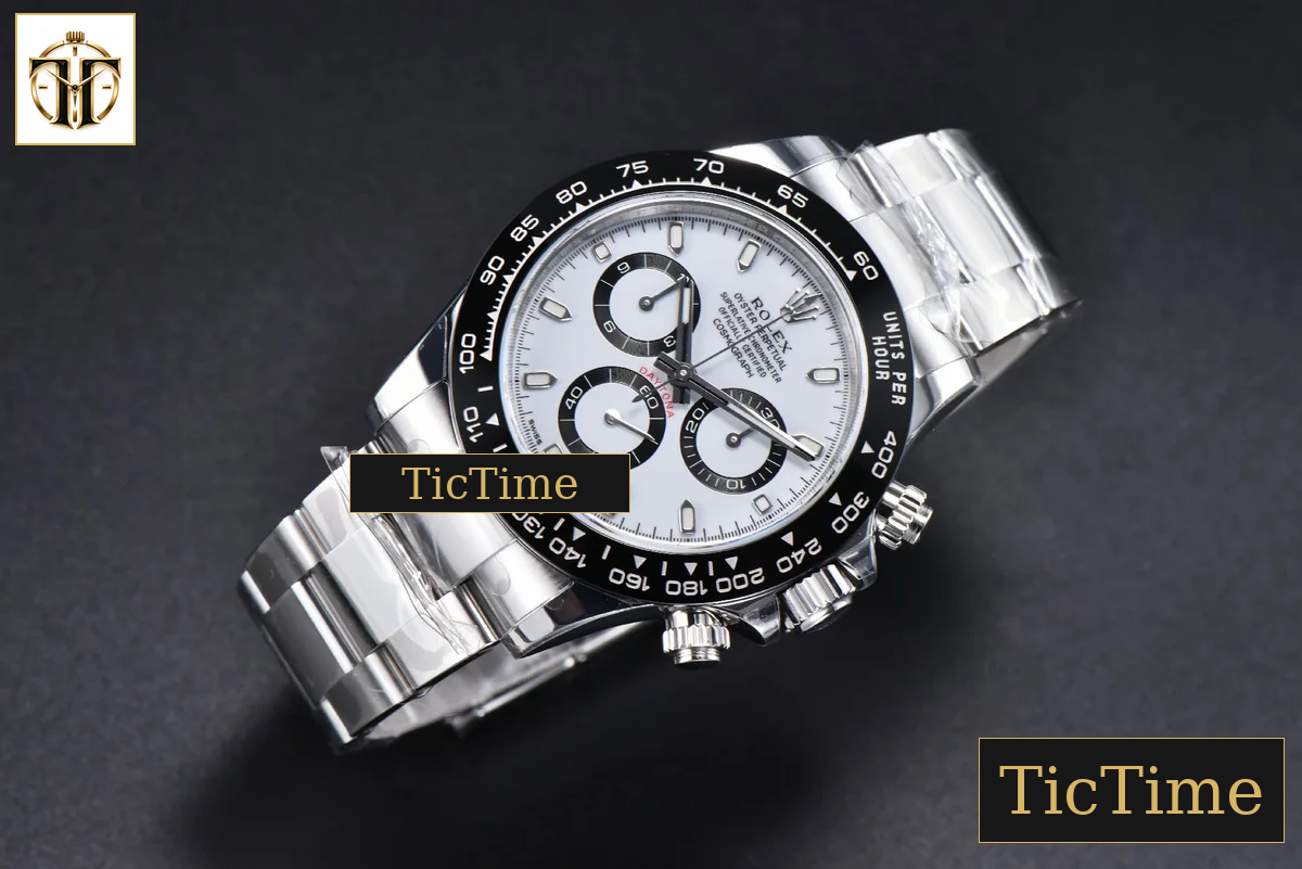 Daytona Panda 904L 116500 40mm VSF White Dial SS Braclet Mod A4130 — foto 3