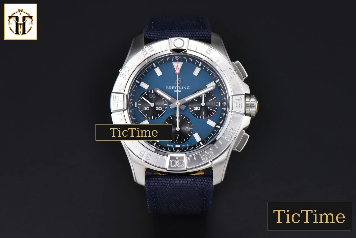 Avenger Chronograph 44mm BLSF SS Blue/Black Dial Blue Nylon Strap A7750 — foto 3