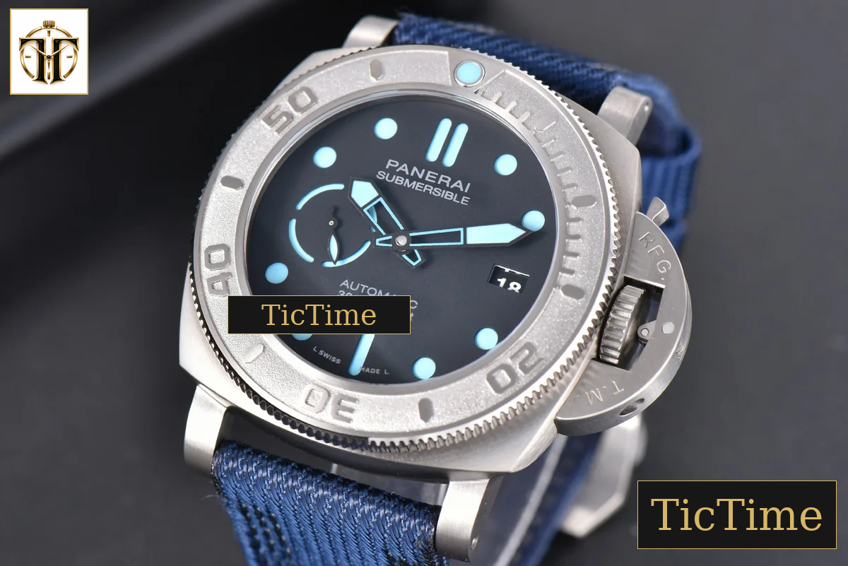 Mike Horn Submersible PAM985 47mm VSF Titanium Black Dial Nylon Strap P9010 — foto 4