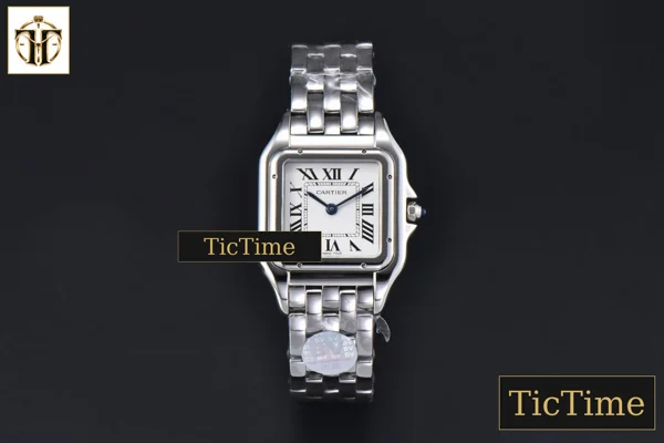 Foto frontal — Panthère Secrete Ladies 27mm BVF SS White Dial SS Bracelet Ronda Quartz