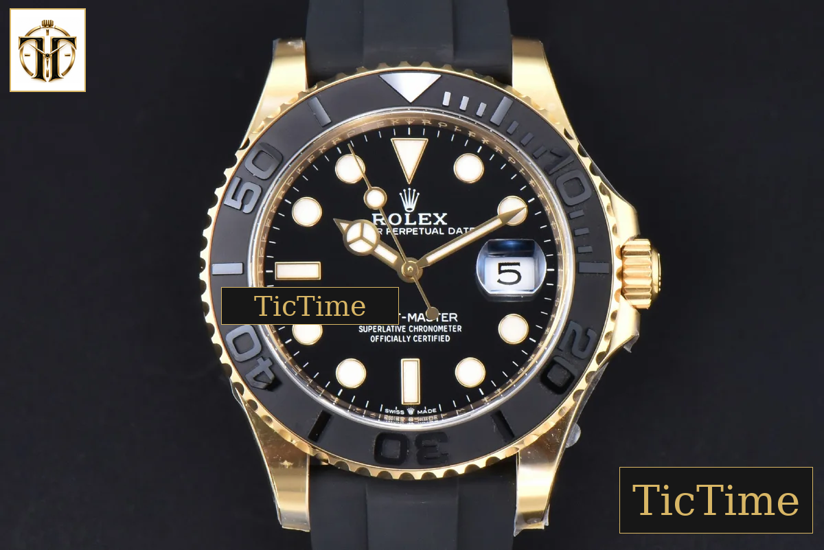 Yacht-Master 226658 42mm Clean Factory Ceramic Black Dial Oysterflex Strap VR3235 — foto 2