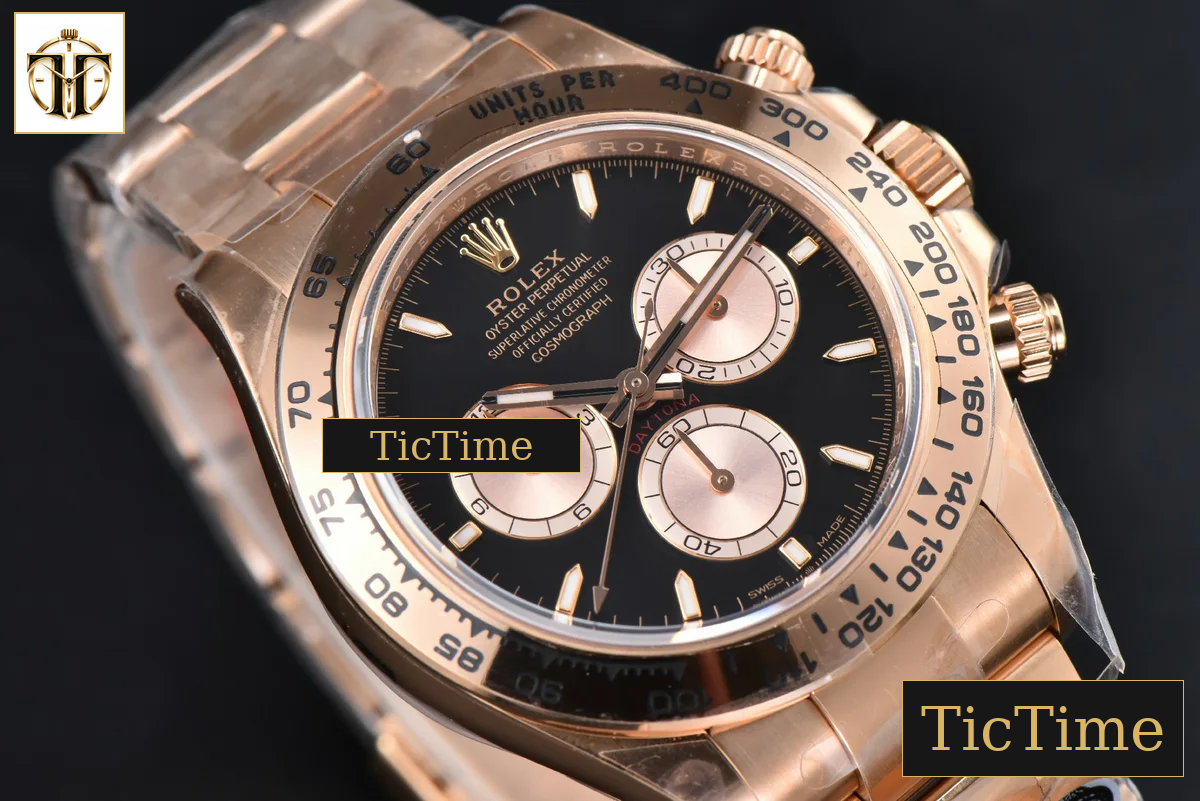 Daytona 126505 40mm Clean Factory RG Black Dial RG Subdial RG Bracelet SH4131 — foto 14