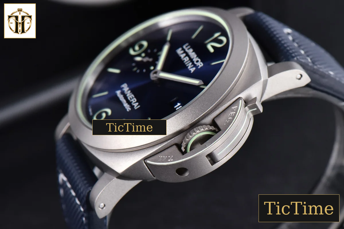 PAM1117 44mm VSF Titanium Blue Dial Blue Rubber Strap P9010 — foto 8