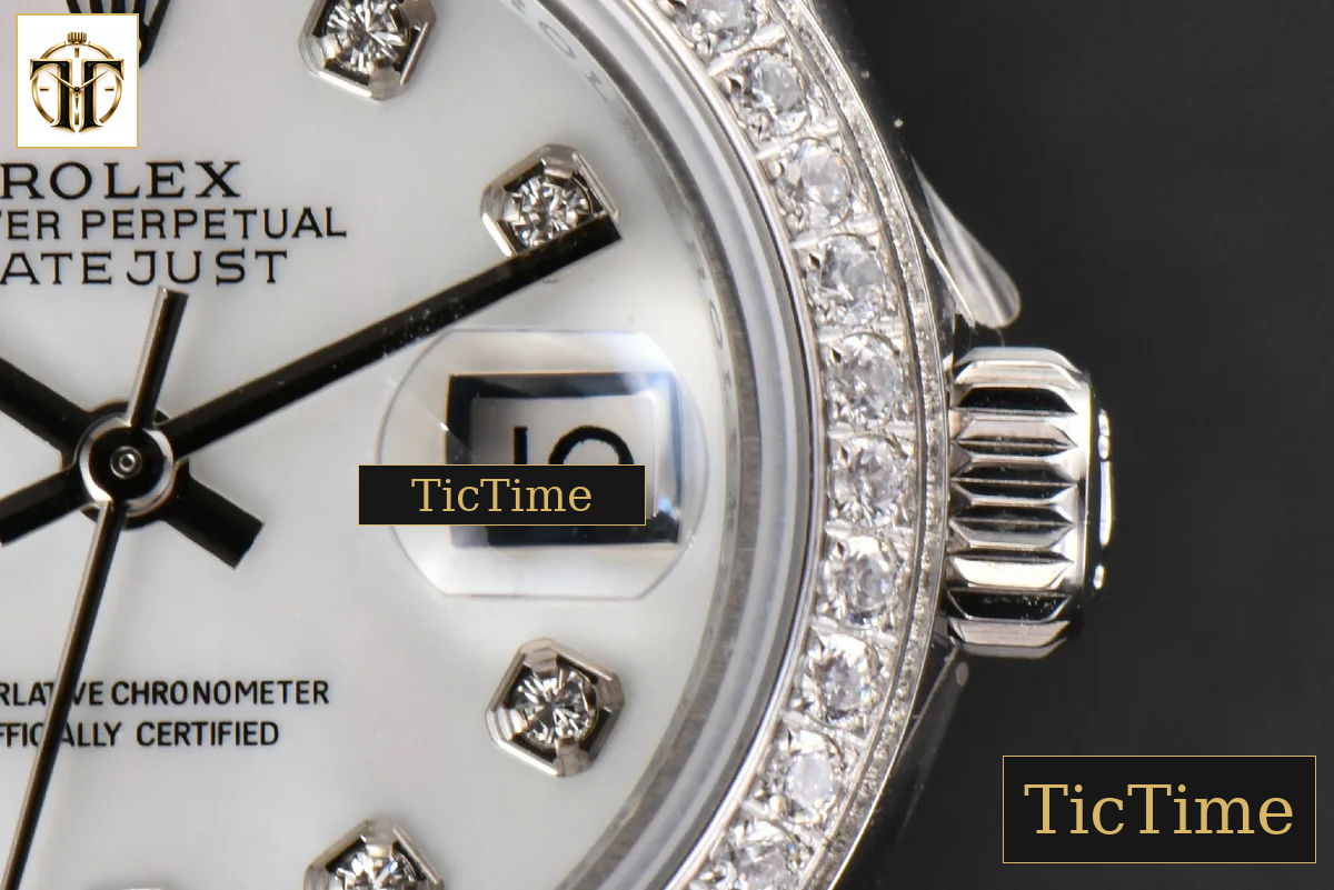 DateJust Ladies 28mm WF Diamond MOP Dial Diamond Marker Jubilee Bracelet A2236 — foto 10