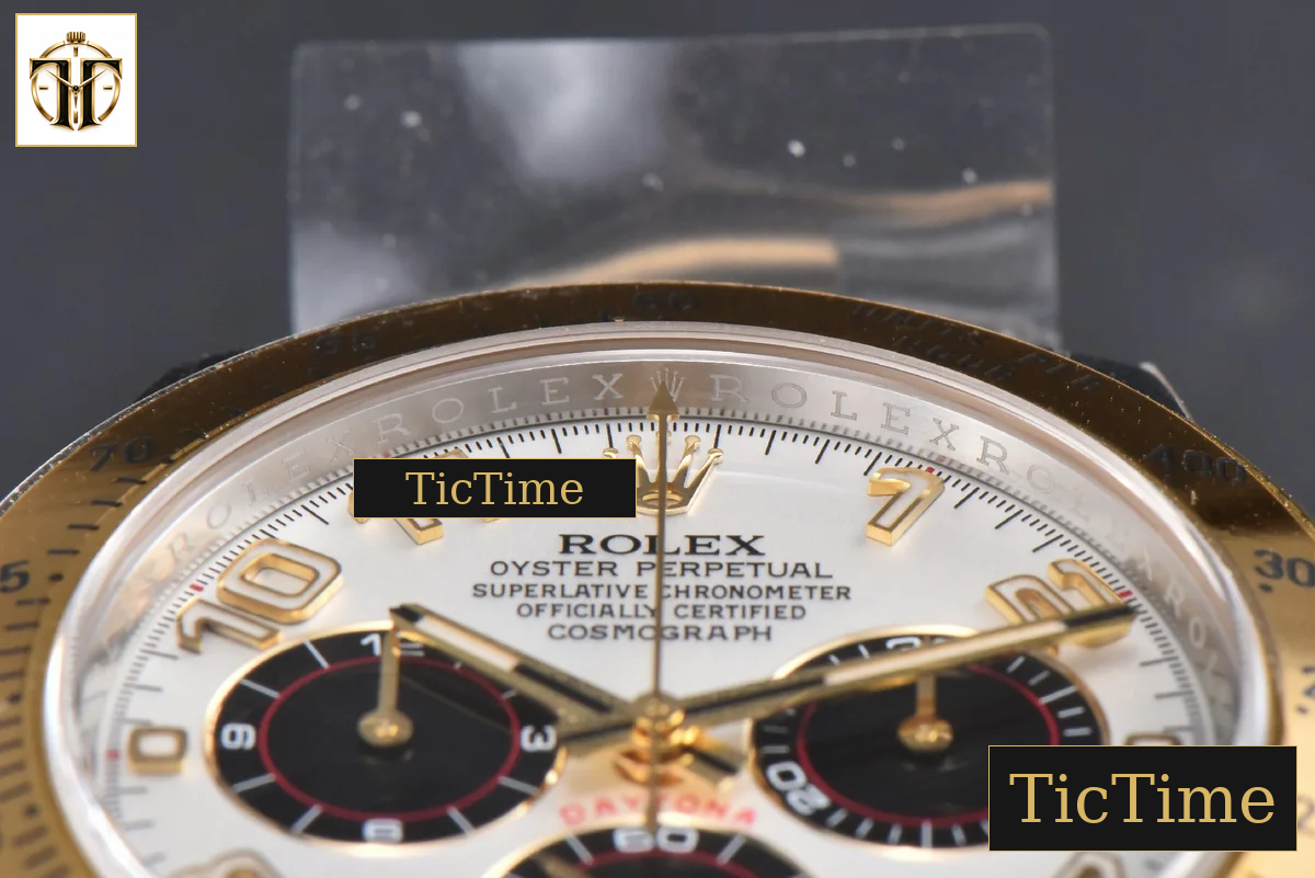 Daytona 116523 40mm Clean Factory YG/SS White Dial Black Subdials Numeral Marker YG/SS Bracelet A4130 — foto 12