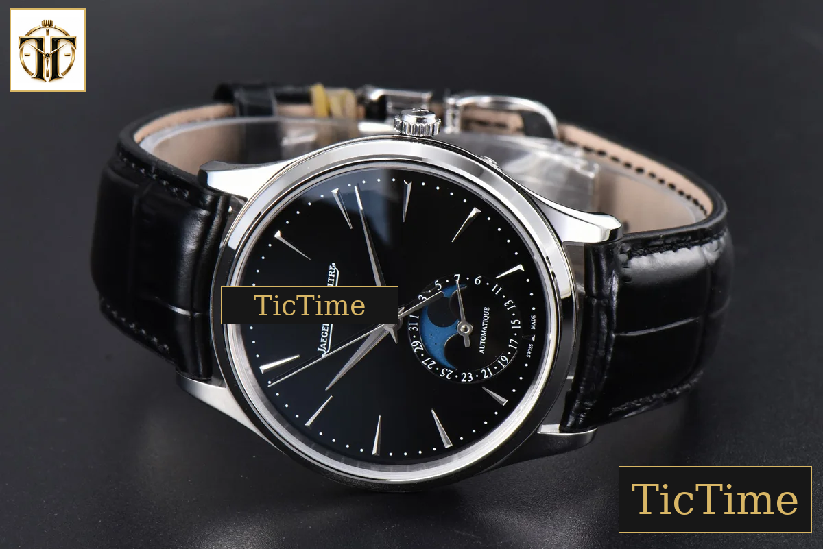 Master Ultra Thin Moonphase 1368420 39mm APSF Black Dial Leather Strap SA925 — foto 12