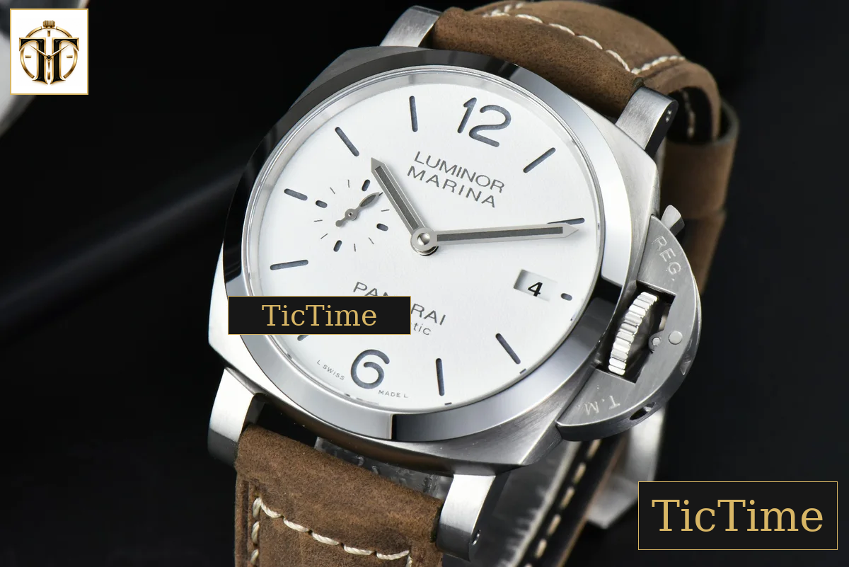 PAM1394 42mm VSF White Dial Brown Leather Strap P9010 — foto 4