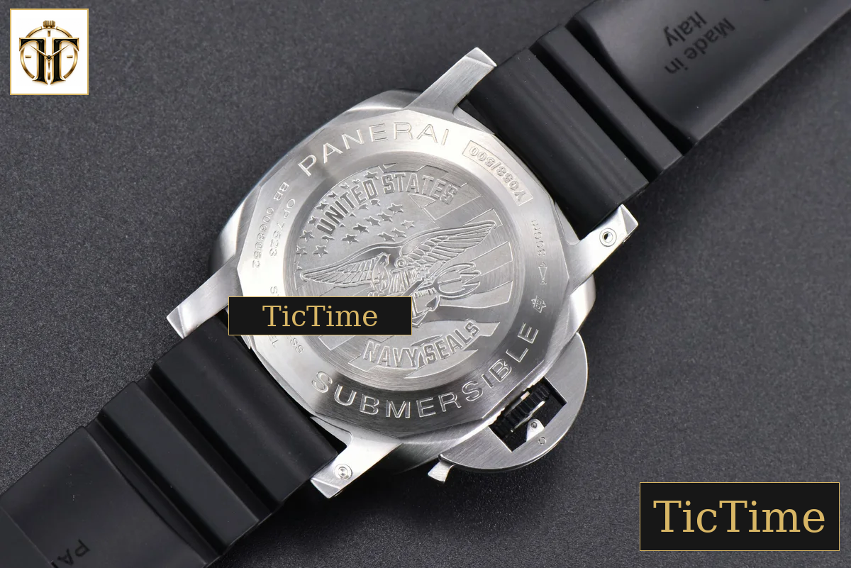 Submersible GMT PAM1323 44mm VSF Navy Seal Gray Dial Rubber Strap P900 — foto 17