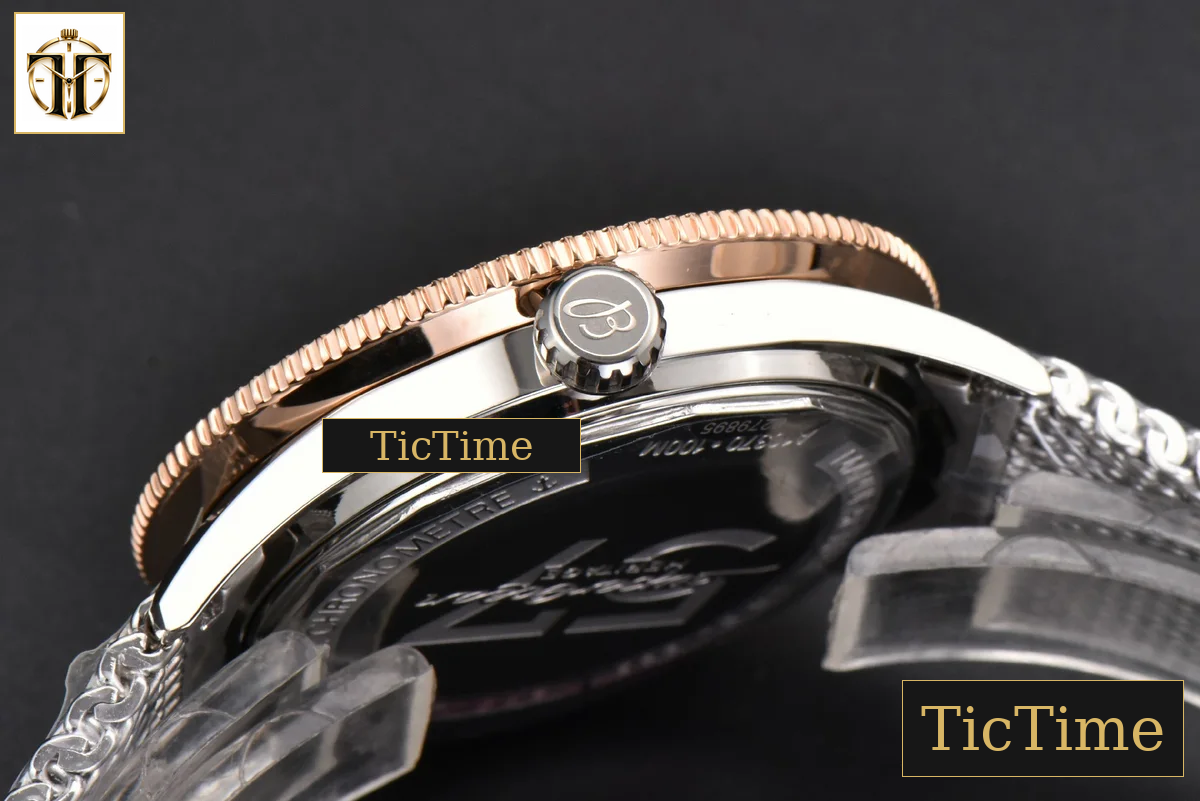SuperOcean Heritage 42mm GF RG/SS Black Ceramic Black Dial Mesh Bracelet A2824 — foto 15