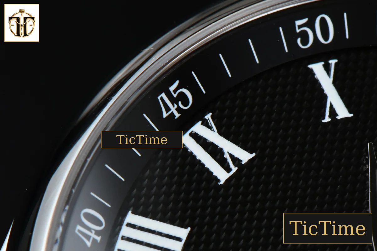 Master Moonphase 40mm GF Black Dial Roma Marker SS Bracelet A899 — foto 5