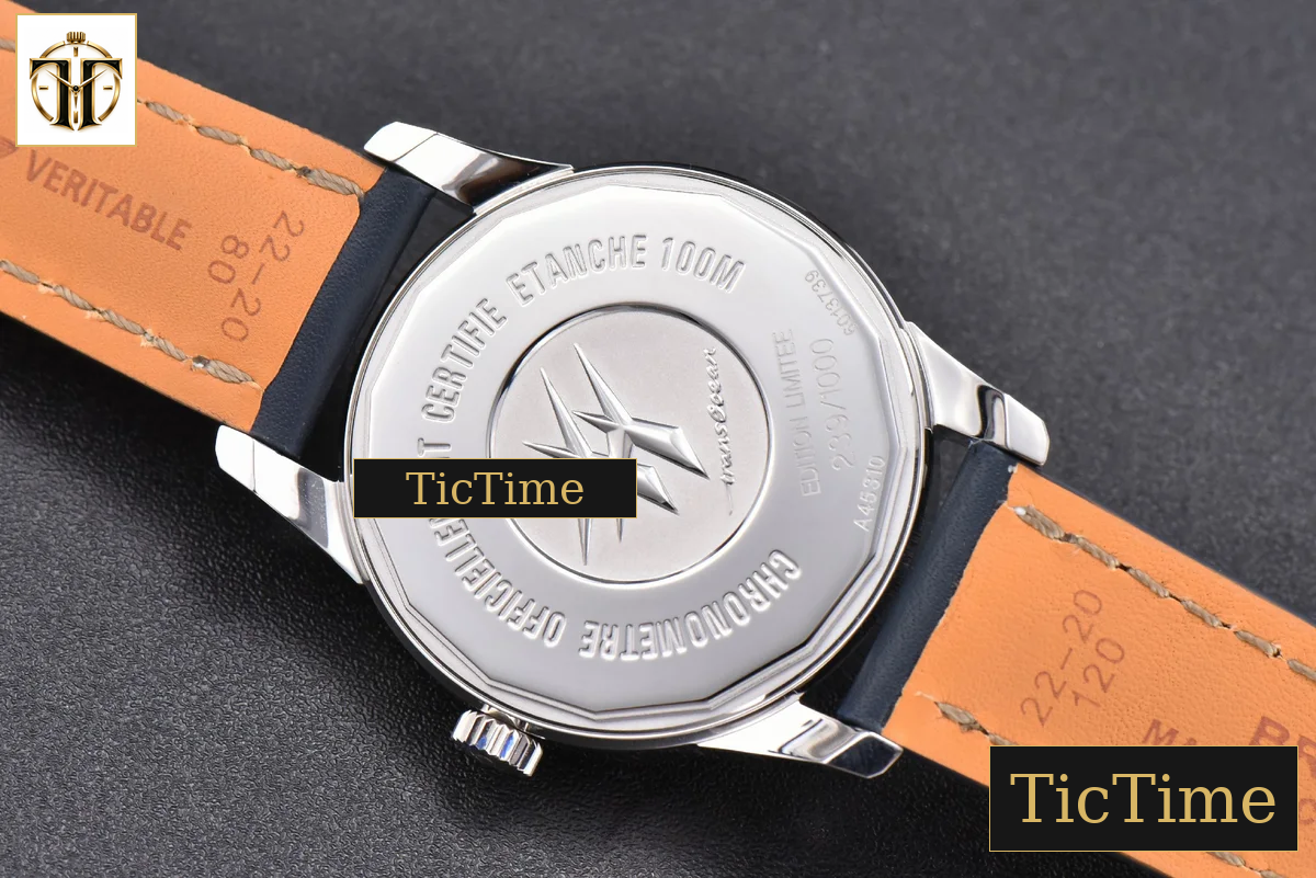 Transocean Day & Date 43mm V7F Blue Dial Black Leather Strap CA145 — foto 15