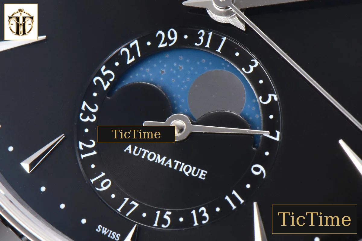 Master Ultra Thin Moonphase 1368420 39mm APSF Black Dial Leather Strap SA925 — foto 7