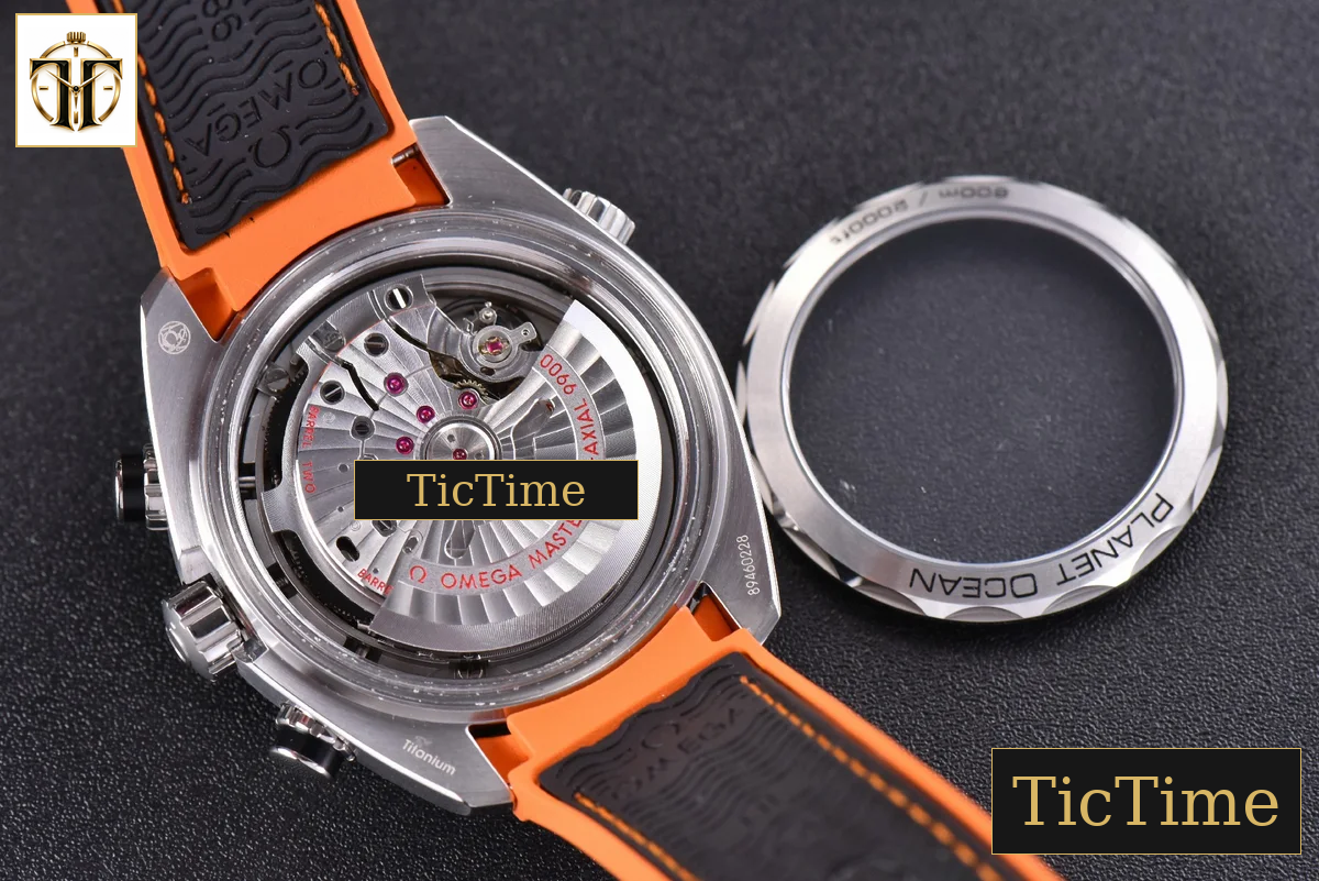 Planet Ocean Chrono 45.5mm OMF Gray Dial Orange/Black Rubber Strap A9900 — foto 20