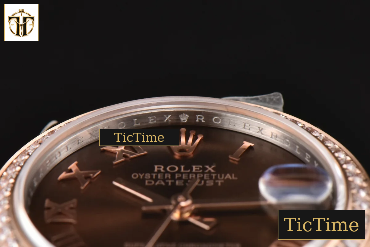 DateJust Ladies 904L 31mm WF RG/SS Diamond Brown Dial Diamond Roma Marker Jubilee Bracelet A2671 — foto 13