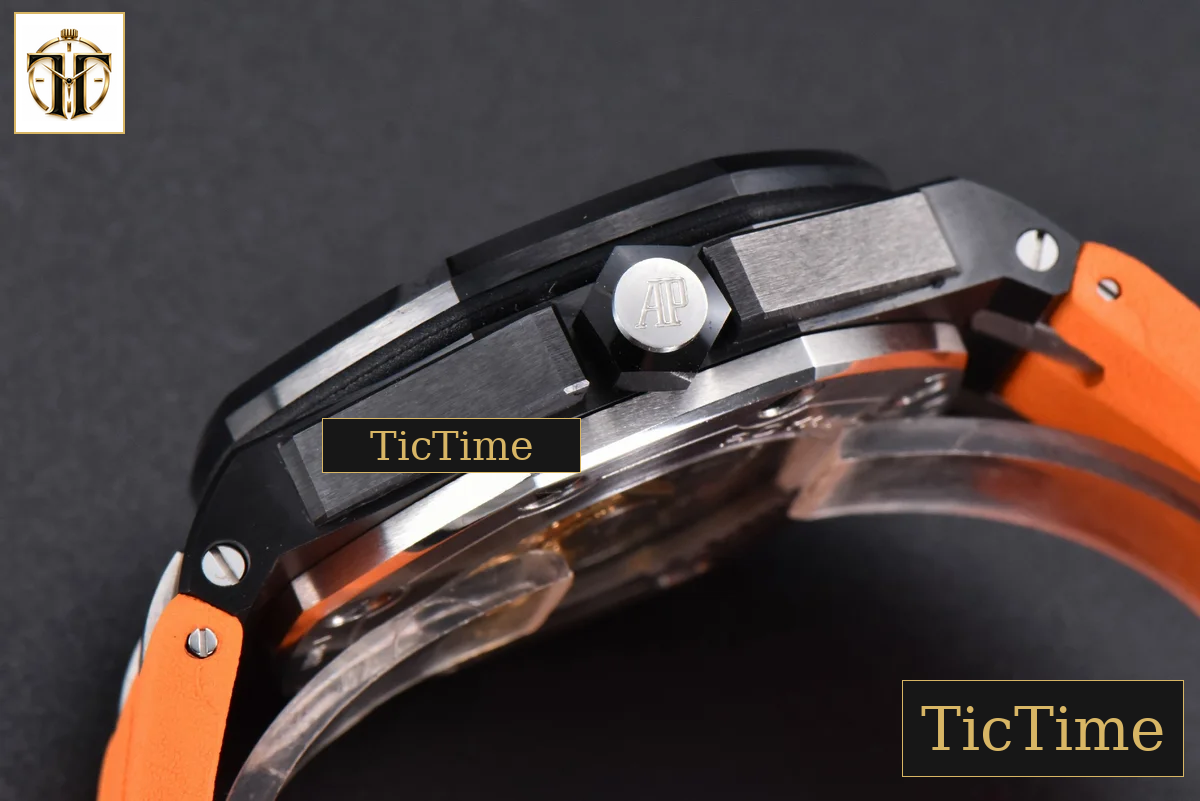 Royal Oak Offshore Diver 42mm IPF Black/Orange Dial Orange Rubber Strap MY9015 — foto 16