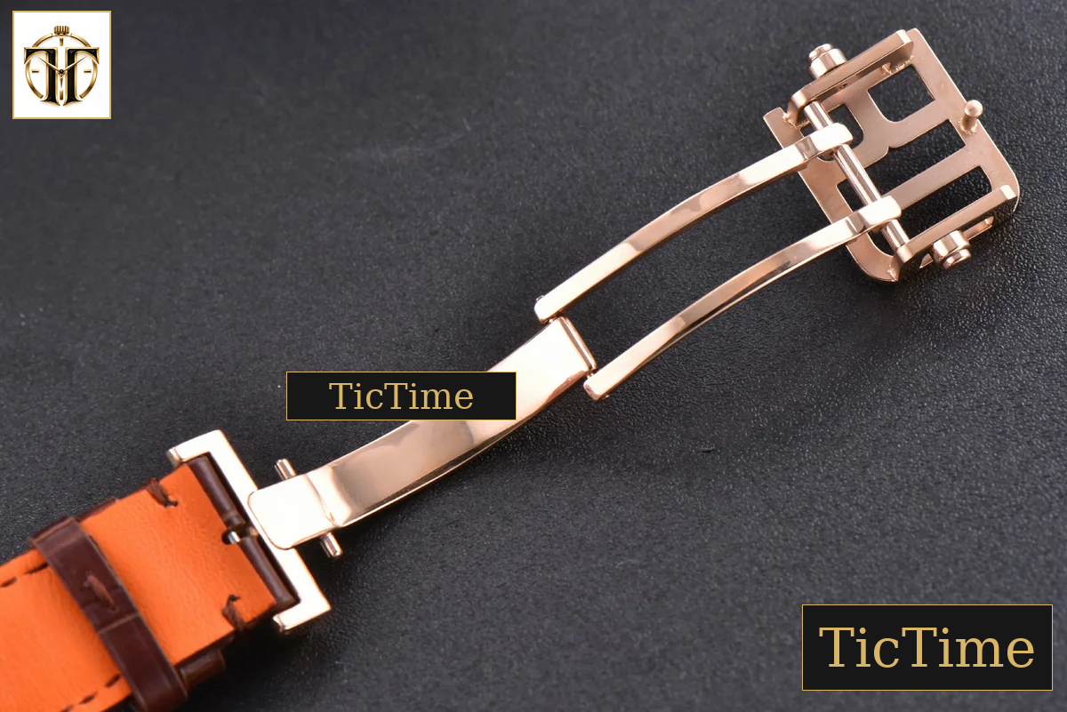Hommage Flying Tourbillon RDDBHO0568 43mm JBF RG White/RG Dial Brown Croc Leather Strap — foto 28