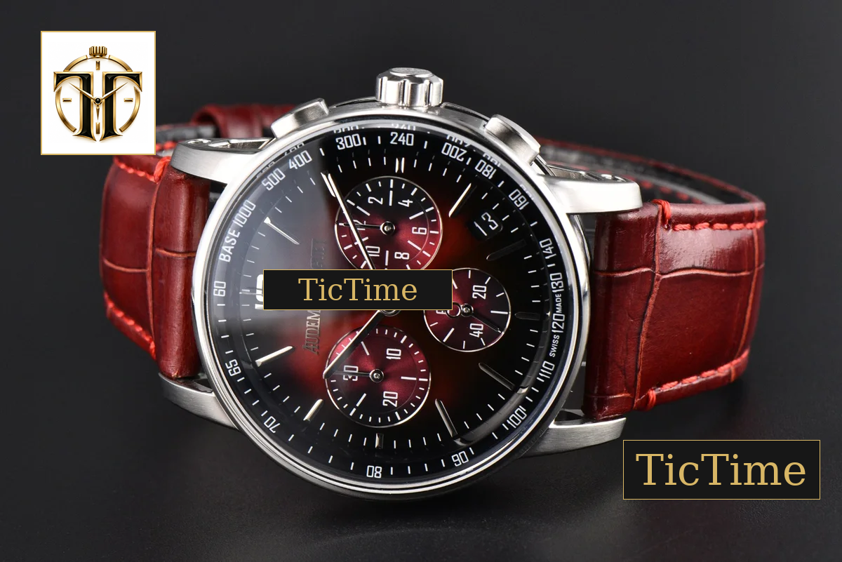 Code 11.59 Chrono 26393 41mm APSF SS Red/Black Dial Red Leather Strap SA4401 — foto 15