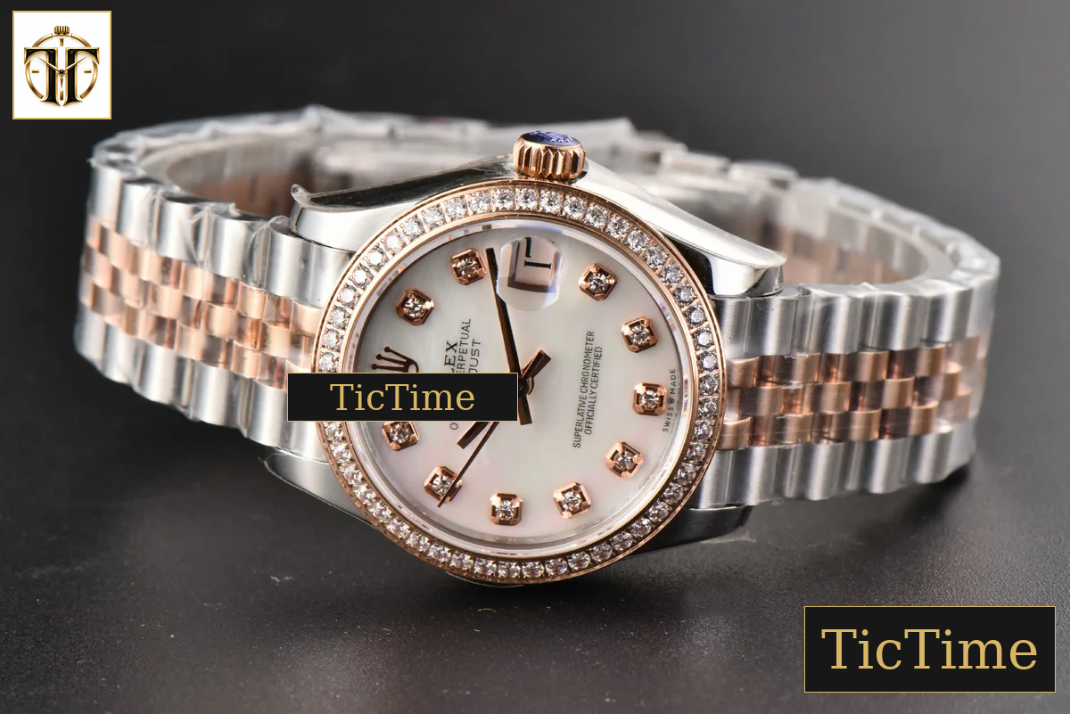 DateJust Ladies 904L 31mm WF RG/SS Diamond MOP Dial Jubilee Bracelet A2671 — foto 16