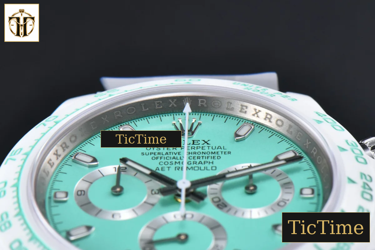 Daytona AETF White Ceramic Tiffany Dial Ceramic Bracelet V2 SA4130 — foto 12