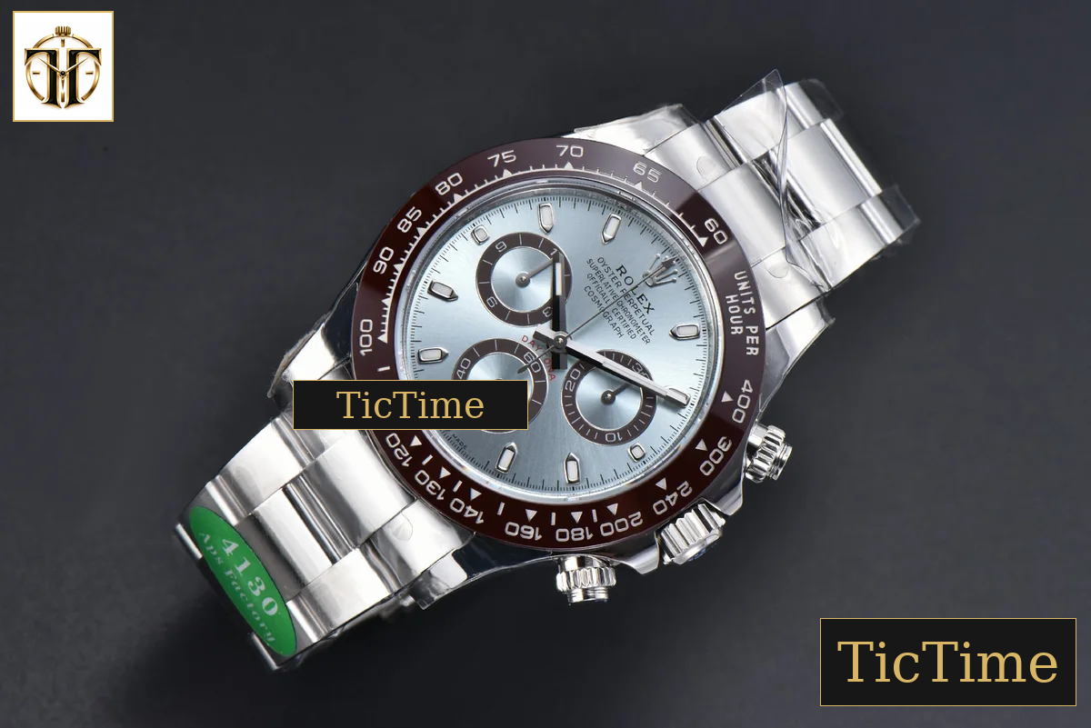 Daytona 116506 40mm APSF SS Ice Blue Dial Ceramic Bezel SS Bracelet SH4130 — foto 4