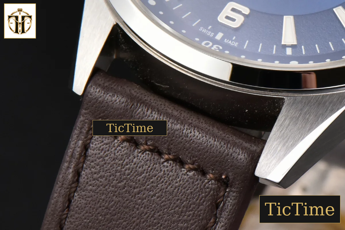 Polaris Geographic 40mm LTF Blue Dial Black Leather Strap Miyota 9015 — foto 9