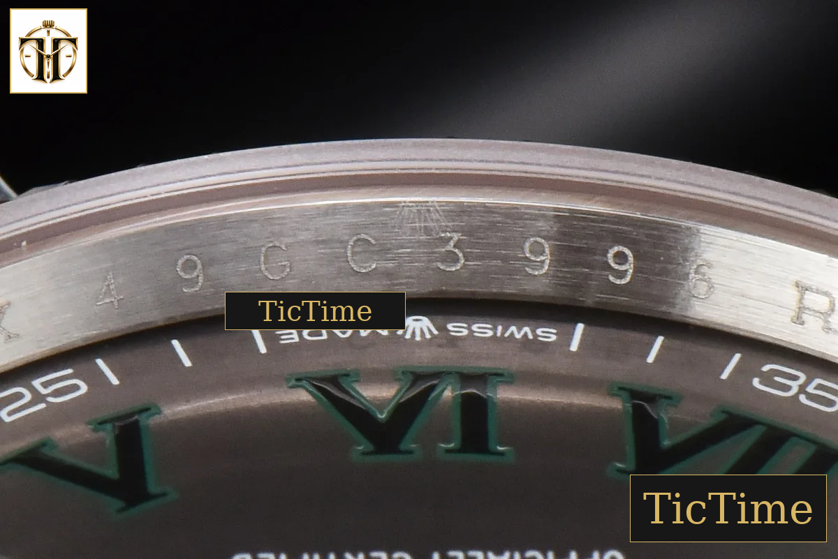 DateJust 36mm BPF RG/SS Fluted Bezel Gray Wimbledon Dial Oyster Bracelet A2824 — foto 7