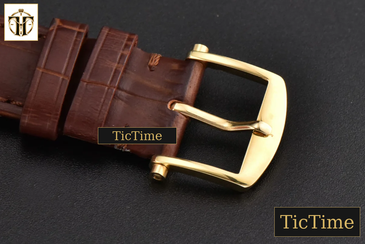 Classique 5177 38mm LTF YG White Dial Digital Marker Brown Leather Strap MY9015 — foto 23