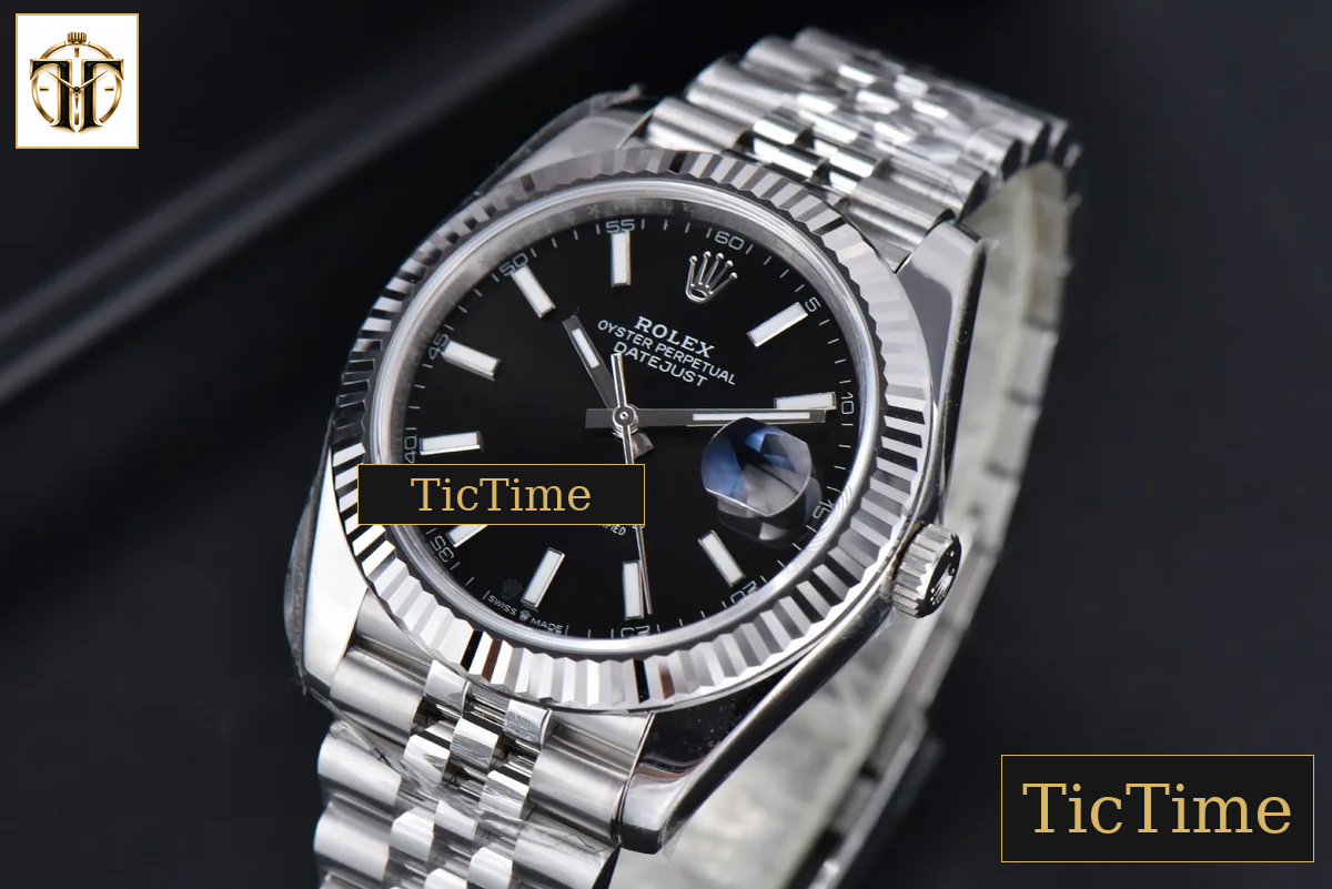 DateJust 904 126334 41mm ARF SS Black Dial Lume Markers Jubilee Bracelet VR3235 — foto 5