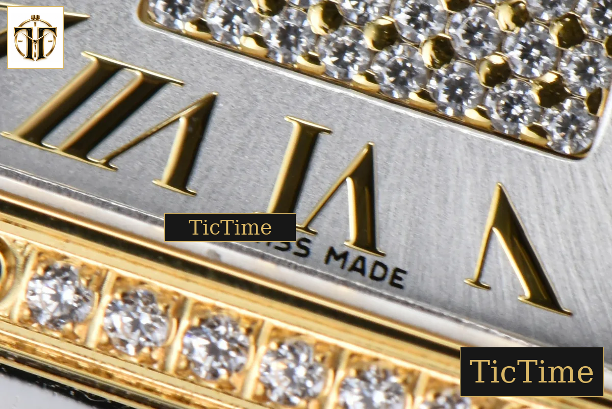 Panthère 22mm AF SS/YG White Diamond Dial Diamond Bezel SS/YG Bracelet Ronda Quartz — foto 7