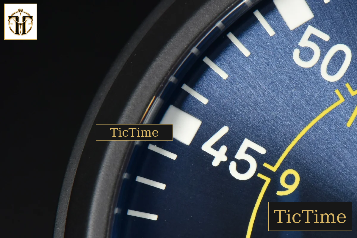 Pilot Chrono 44mm YLF Blue Angels Black Ceramic Blue Diam Blue Leather Strap A7750 — foto 9