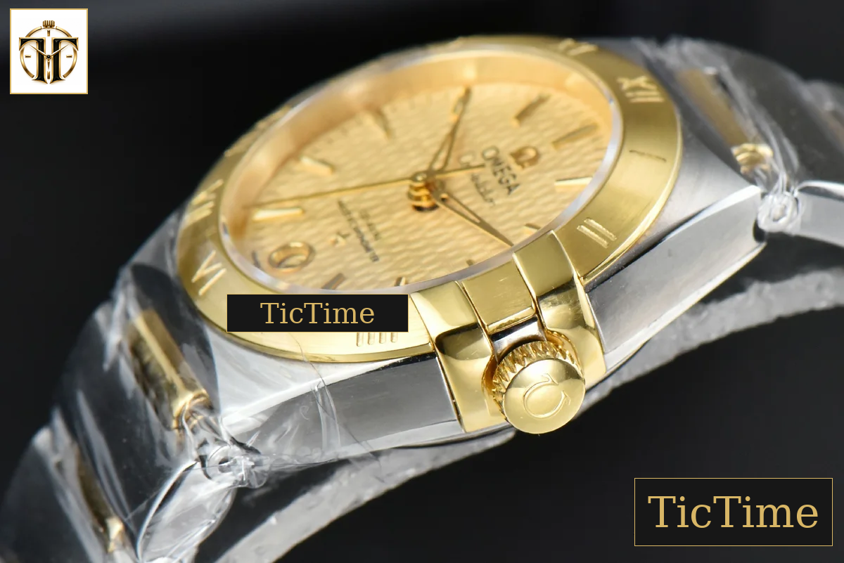 Constellation 29mm TWSF YG Gold Textured Dial YG/SS Bracelet A8700 — foto 9