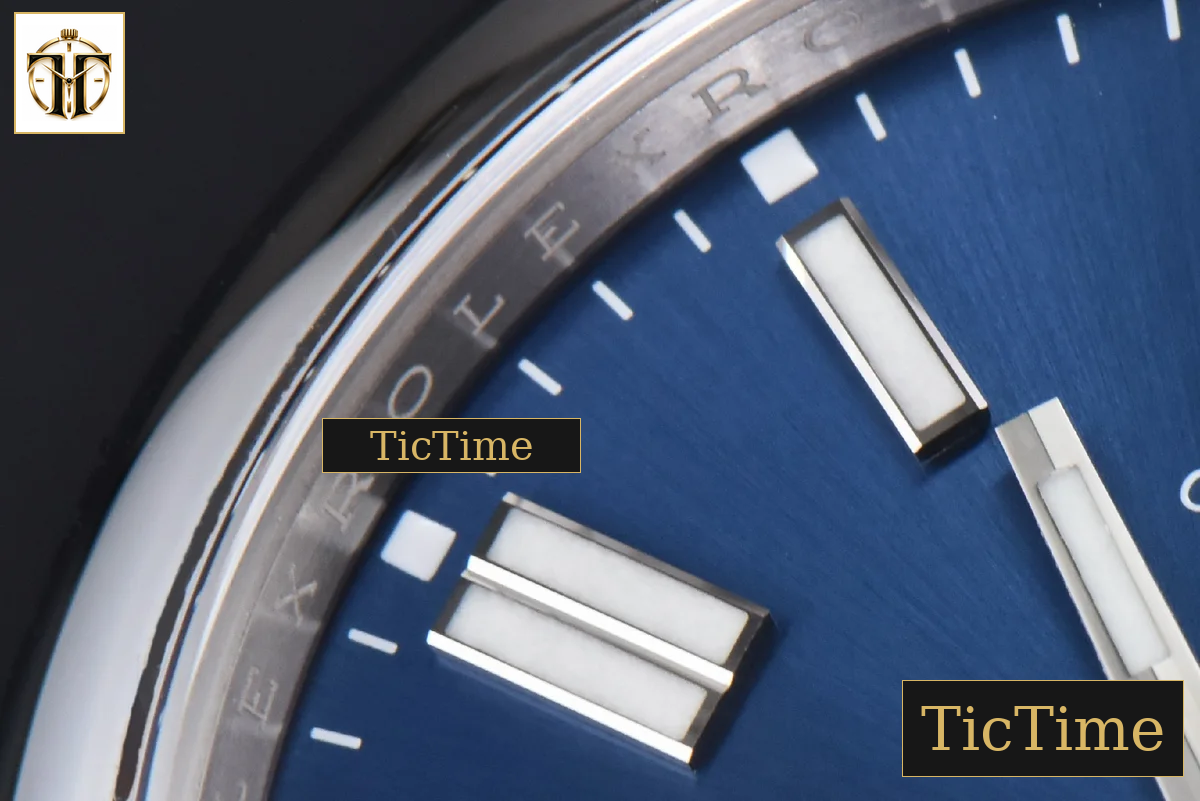 Oyster Perpetual 904L 124300 41mm Clean Factory Blue Dial SS Bracelet VR3230 — foto 7