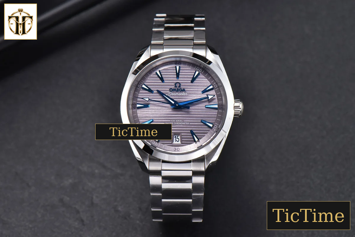 Aqua Terra 150M 41mm VSF Gray Dial Blue Hand SS Bracelet A8900 — foto 3