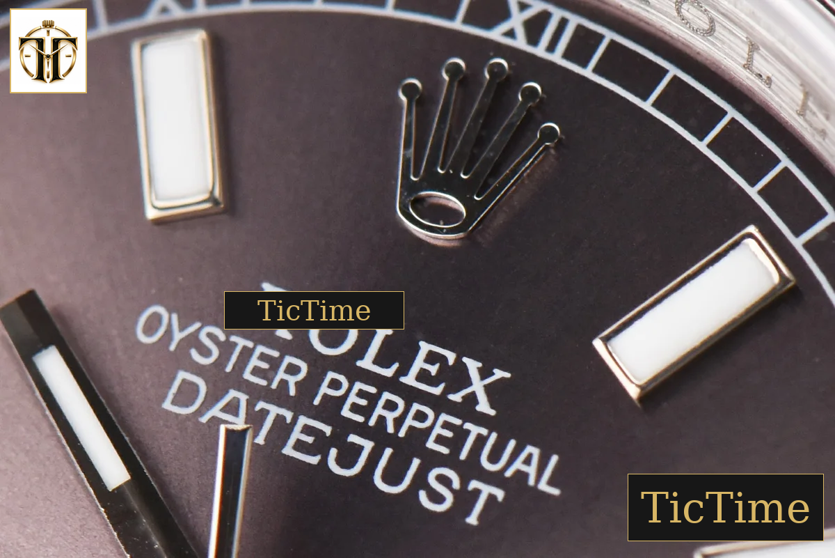DateJust 36mm GMF SS Smooth Bezel Silver Dial Lume Marker Oyster Bracelet VR3235 — foto 4