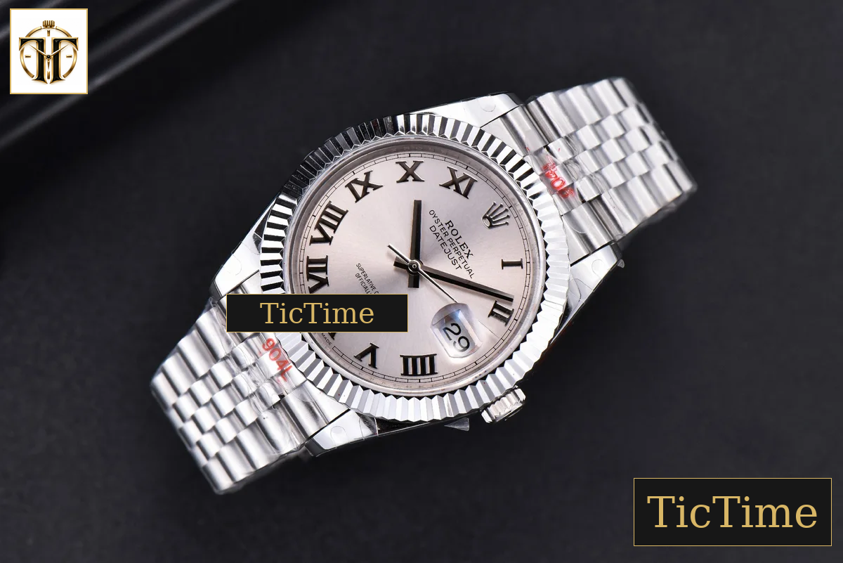 Datejust 41mm GMF SS Silver Dial Roma Marker Fluted Bezel Jubille Bracelet VR3235 — foto 15