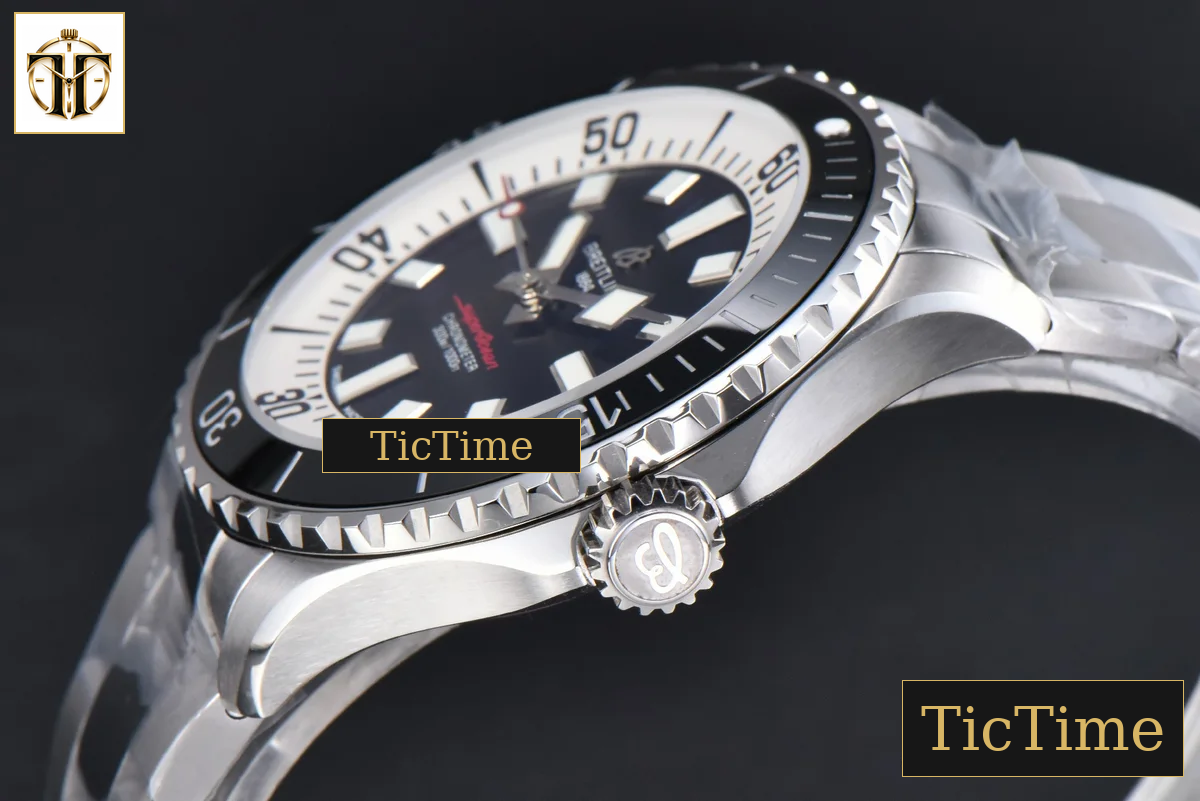 SuperOcean 44mm TF Black/White Dial SS Bracelet A2824 — foto 10