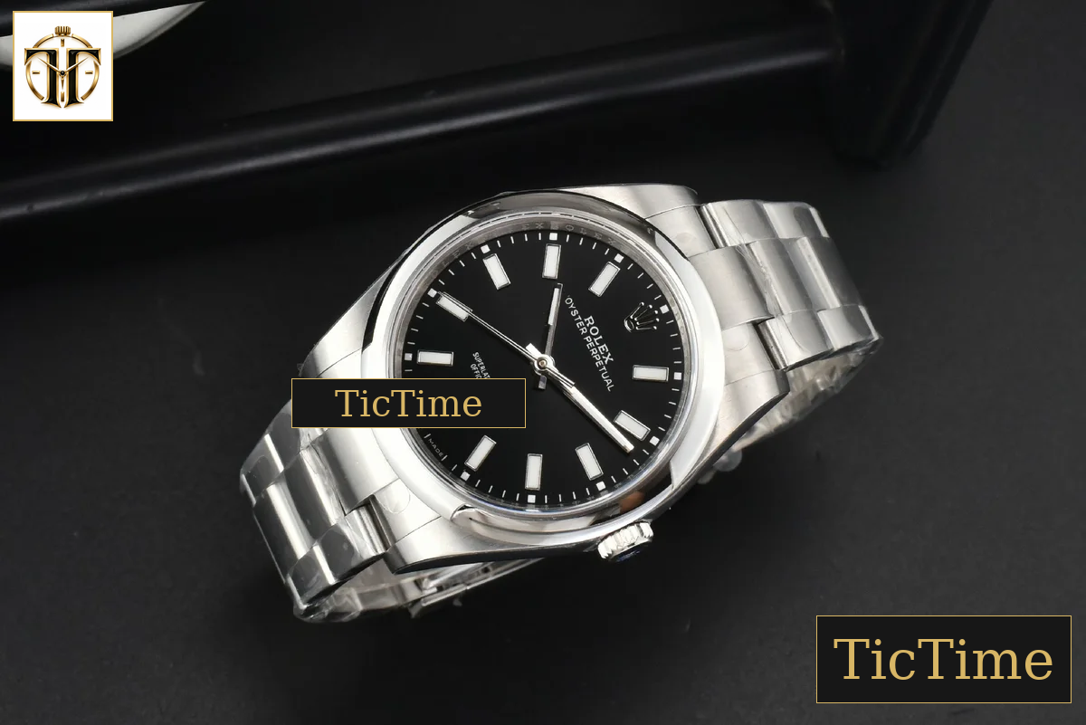 Oyster Perpetual 114300 39mm BPF Black Dial SS Bracelet A2824 — foto 30