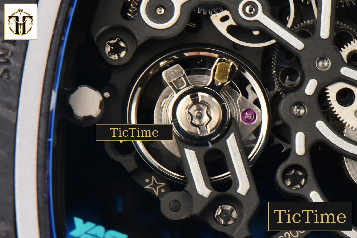 NTPT RM055 43mm ZF Blue Bezel Blue Crown blue Rubber Strap V6 RMUL2 — foto 25